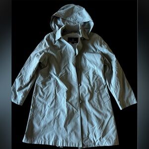 London Fog Beige Hooded Trench Coat